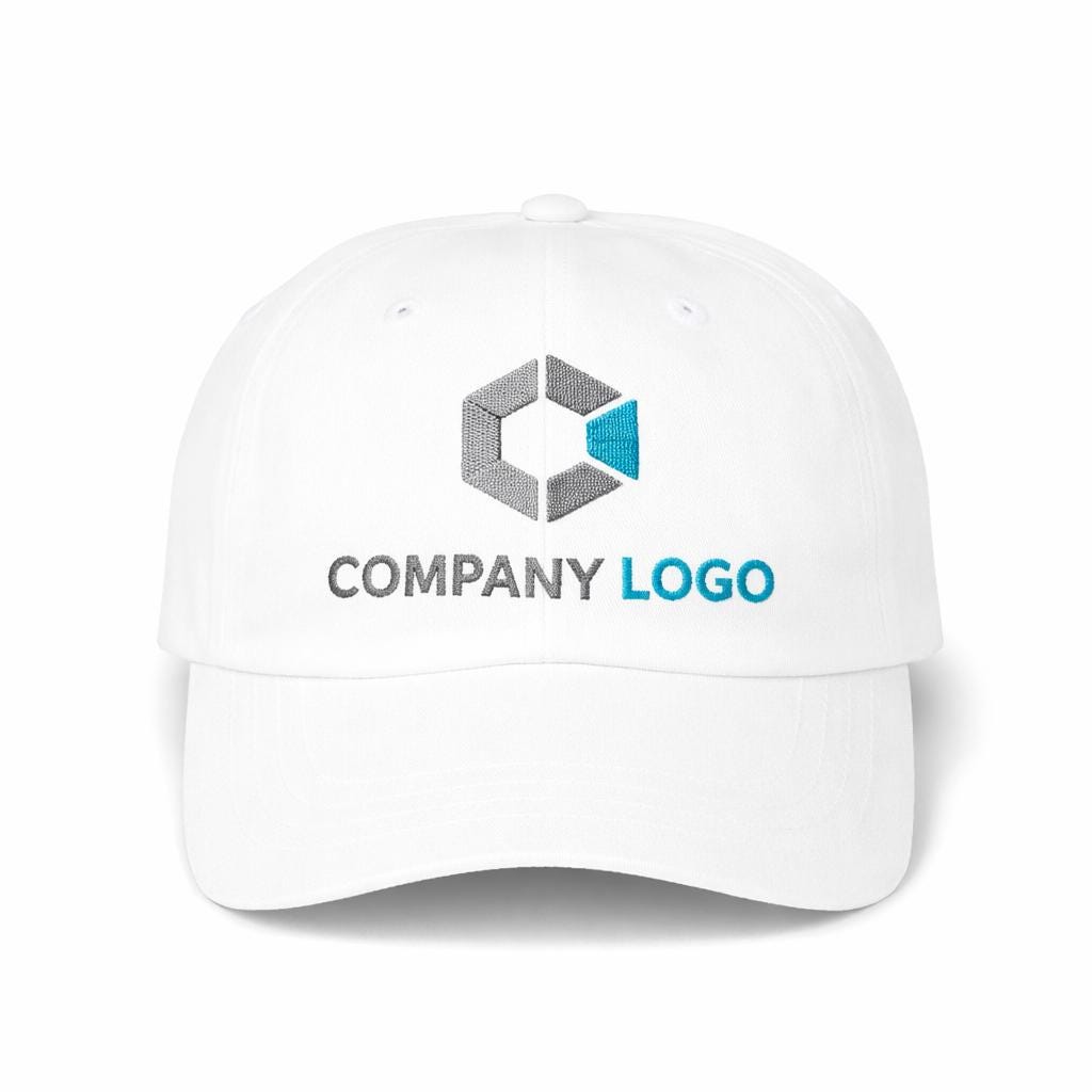 Custom Logo Embroidered Hats, Bulk Custom Company Hats, Corporate Logo Cap, Business Event Hats, Team Merchandise, Golf Club Hats